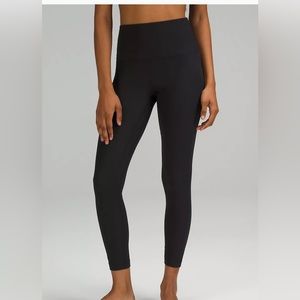 Lululemon Black Align Ribbed High-Rise Leggings 25" / Brand New with tags!